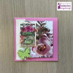 Kwiaty 2 - Kartka 13,5 x 13,5 cm